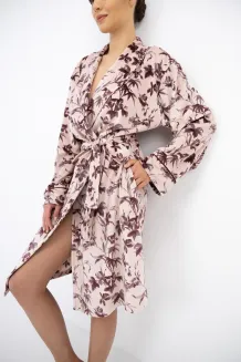 Welurowy szlafrok damski Sensis Thalia S-XL - 2