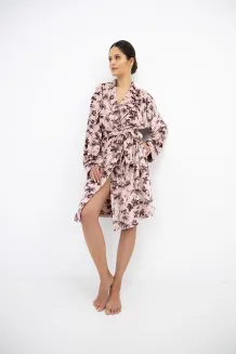 Welurowy szlafrok damski Sensis Thalia S-XL - 5