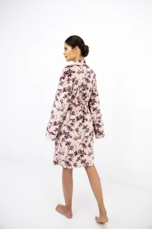 Welurowy szlafrok damski Sensis Thalia S-XL - 6