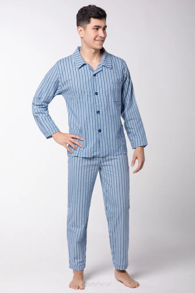 Flanelowa piżama męska wszystkie rozmiary od S do 7XL