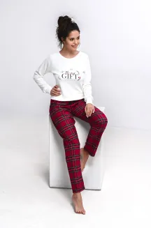 Ciepła piżama Sensis Maribel Interlock/Flanela Christmas S-XL - 2