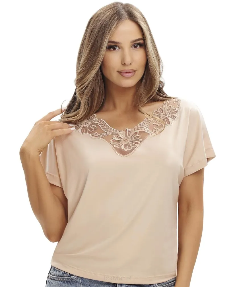 Bluzka damska z koronka Emili Sawa S-XL wiskoza