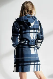 Szlafrok damski w kratę De Lafense 031 Kocyk S-XL - 8