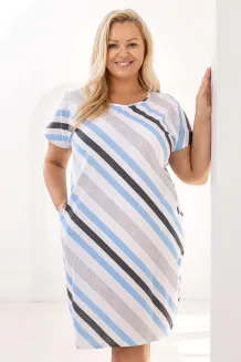 Koszula nocna Regina 175 bawełniana w paski M–XL - 3