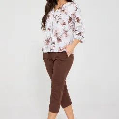 Piżama damska rozpinana Cornette 162/498 BKW Simone 3XL-5XL