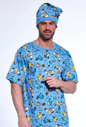 Męska koszula nocna Cornette 109/32 M-2XL