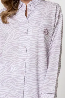 Piżama Leveza 1790 Penelopa dł/r M-XL rozpinana - 5