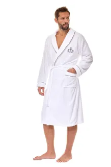 Stylowy szlafrok męski L&L 2523 M-2XL haft - 4