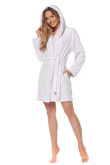 Szlafrok damski polar z kapturem L&L 2121 Rabbit - 2