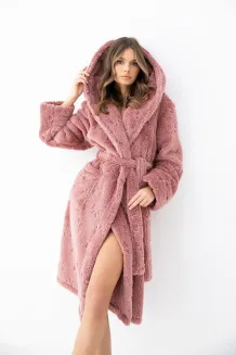 Ciepły szlafrok damski z kapturem Sensis Dolly S-XL - 2