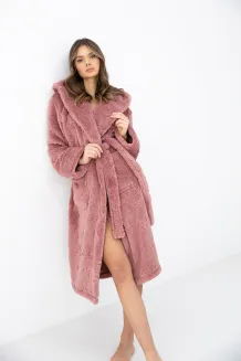 Ciepły szlafrok damski z kapturem Sensis Dolly S-XL - 7