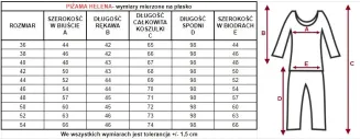 Bawełniana piżama Helena 6168 rozmiary 38-54 - 4