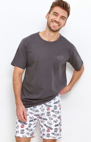 Krótka piżama męska z bawełny Taro Relax 2893
