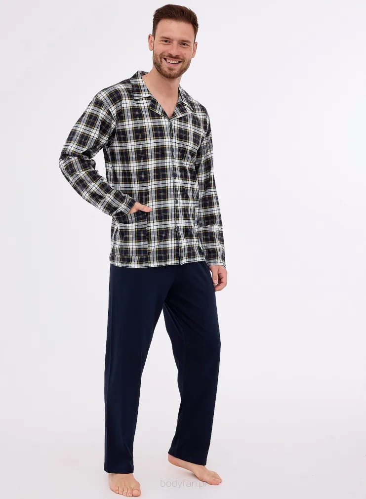 Piżama męska rozpinana Cornette 114/73 3XL-5XL