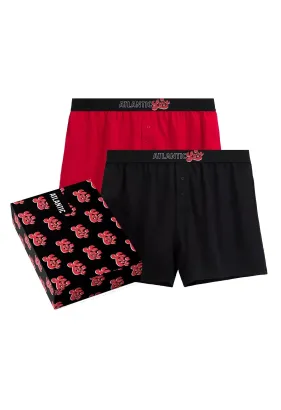 Bokserki męskie z napisem LOVE Atlantic 2GMB-017 dwupak S-2XL