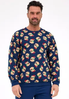 Piżama męska Cornette Teddy 6 457/293 świąteczna bawełna S-2XL - 3