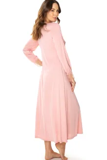 Elegancka długa koszula nocna z jedwabiu wiskozowego Odessa 6649 - 3