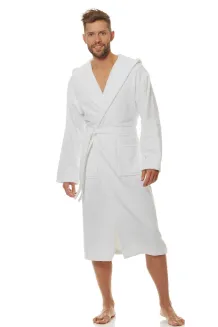 Szlafrok kąpielowy męski frotte 3XL z kapturem L&L 2104 - 15