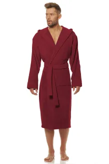 Szlafrok kąpielowy męski frotte 3XL z kapturem L&L 2104 - 12