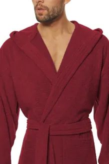 Szlafrok kąpielowy męski frotte 3XL z kapturem L&L 2104 - 11