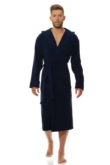 Szlafrok kąpielowy męski frotte 3XL z kapturem L&L 2104 - 9