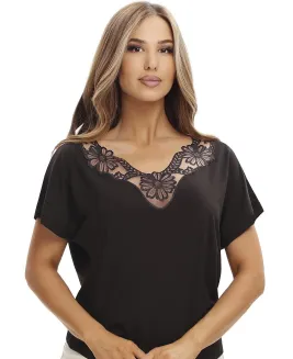 Bluzka damska z koronką Emili Sawa 2XL-3XL wiskoza - 3
