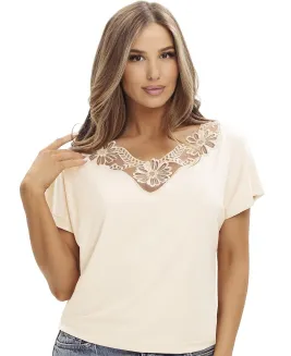 Bluzka damska z koronką Emili Sawa 2XL-3XL wiskoza - 4