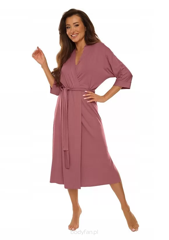 Szlafrok De Lafense 892 Visa długi 3XL-4XL damski