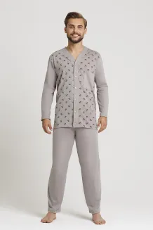 Rozpinana piżama męska Gucio 854 rozmiary od S do 5XL - 3