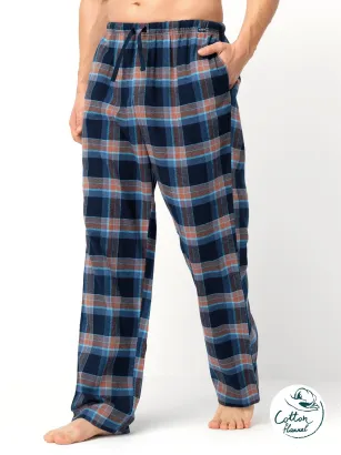 Spodnie piżamowe męskie flanelowe Key MHT 431 M-2XL