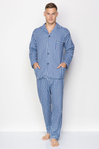 Rozpinana piżama męska z flaneli duży rozmiar do 7XL