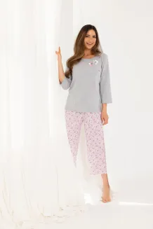 Bawełniana piżama damska Regina 711 2XL-4XL - 7