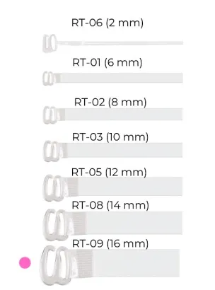 Silikonowe ramiączka do biustonosza szerokość 16 mm Julimex RT 09