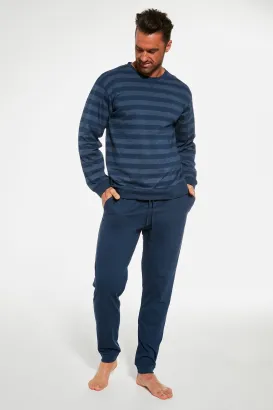 Piżama męska Cornette Loose 11 bawełniana w paski 3XL–5XL