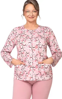 Piżama damska bawełniana Martel Maria III 202 rozpinana 3XL-4XL - 12