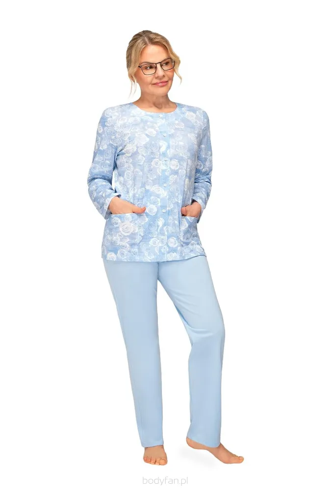 Piżama damska bawełniana Martel Maria III 202 rozpinana 3XL-4XL