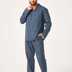 Piżama męska z grubszej flaneli Key MNS 912 M-2XL