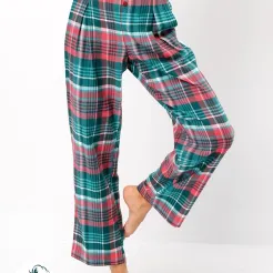 Spodnie piżamowe flanelowe Key LHE 419 S-XL