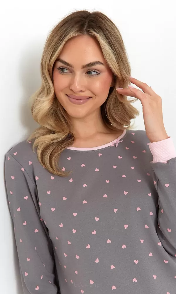 Koszula nocna w serduszka Cana 493 2XL