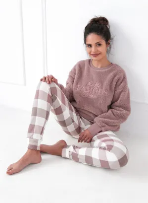 Ciepła piżama homewear Sensis Kaycee Interlock