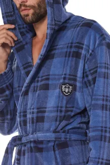 Szlafrok męski z kapturem L&L 2457 Pedro M-2XL herb - 6