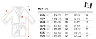 Szlafrok męski frotte L&L 2450 długi 4XL - 12