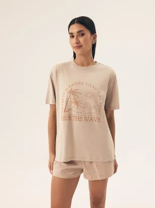 Komplet damski t-shirt i szorty Henderson Ladies 42672 Nules