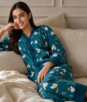 Piżama damska rozpinana Cornette 514/509 Virginia  -2XL - 3