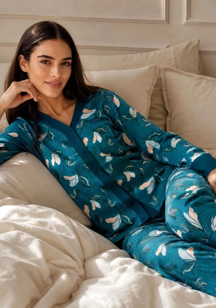 Piżama damska rozpinana Cornette 514/509 Virginia  -2XL