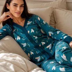 Piżama damska rozpinana Cornette 514/509 Virginia  -2XL