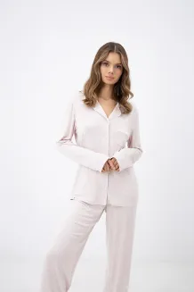 Piżama damska rozpinana Sensis Leila XS-2XL - 4