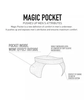 Slipy tanga powiększające Atlantic MP-1588 S-2XL Magic Pocket - 7