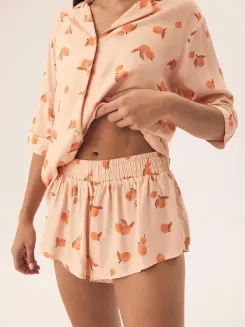 Rozpinana piżama damska z krótkimi spodenkami Henderson Ladies 42686 Naranja - 4