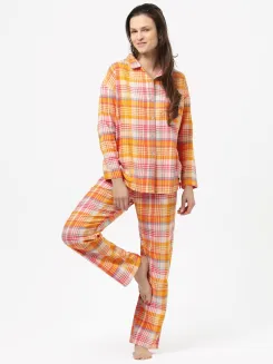Piżama damska flanelowa Key LNS 473 S-XL - 5